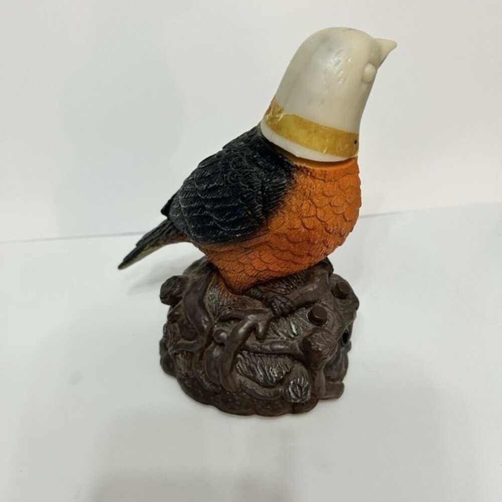 Gemmy Living Garden Animated ROBIN Chirps Sings "Rockin Robin"‎ Working Bird